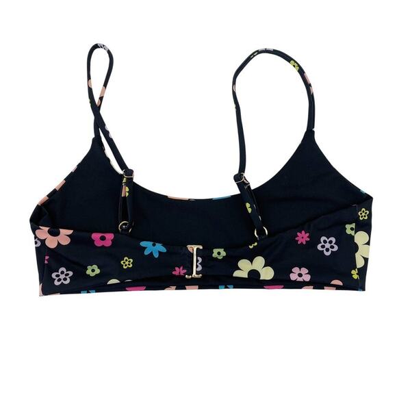 Beach Riot Lou Bikini Top Floral Printed Size Medium Flower Power Print PLL - Picture 7 of 9